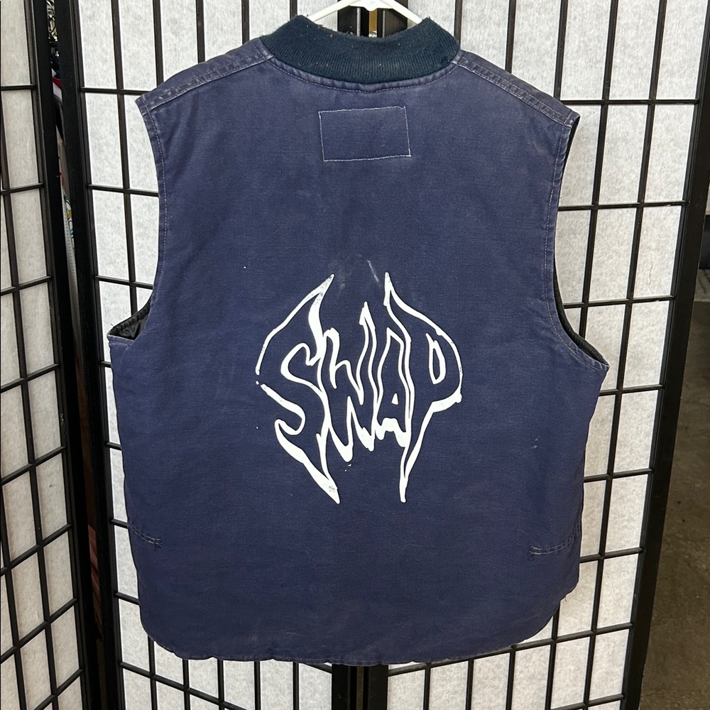 Swap Studios Blue Vest With Map Patch - image 5